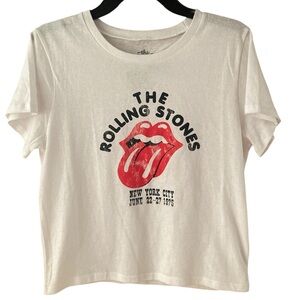 The Rolling Stones New York City Crop Graphic Tee size M